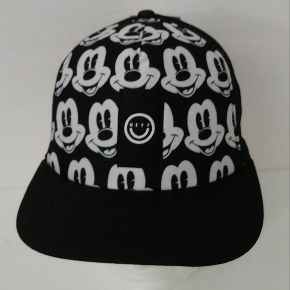 Disney Neff Black White Mickey Mouse Faces Hat - Picture 1 of 13